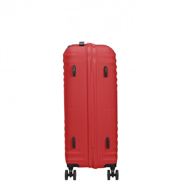 American Tourister Wavetwister Spinner 66 vivid red Harde Koffer van ABS