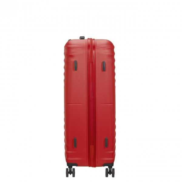 American Tourister Wavetwister Spinner 77 vivid red Harde Koffer van ABS