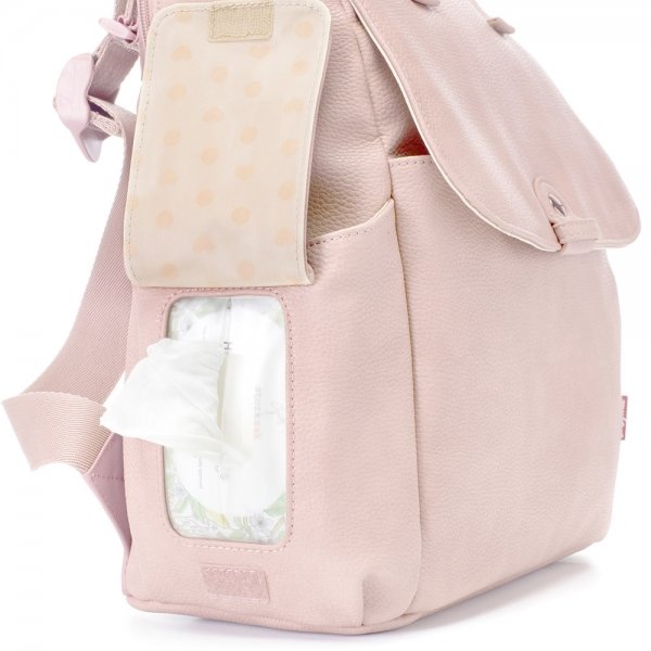 Babymel Robyn Convertible Backpack faux leather blush Luiertas