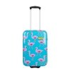Bhppy Go Flamingo Trolley 55 blue / pink Harde Koffer