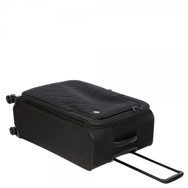 Bric&apos;s Itaca Medium Expandable Trolley black Zachte koffer van Nylon