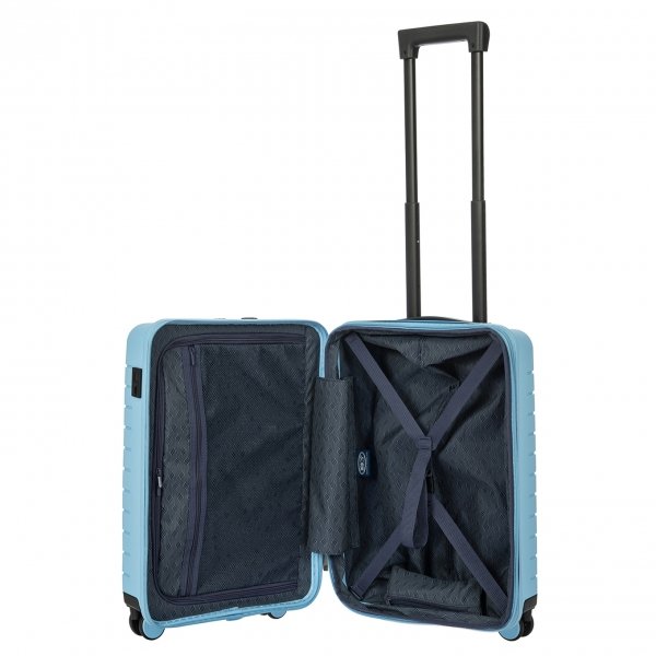 Bric&apos;s Ulisse Trolley Expandable 55 USB sky blue Harde Koffer van Polypropyleen