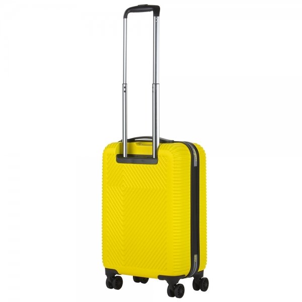 CarryOn Connect 4 Wiel Trolley 55 USB yellow Harde Koffer