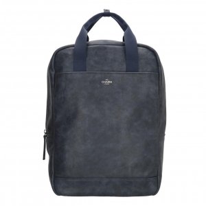 Charm London Farringdon Laptop Rugzak blauw backpack