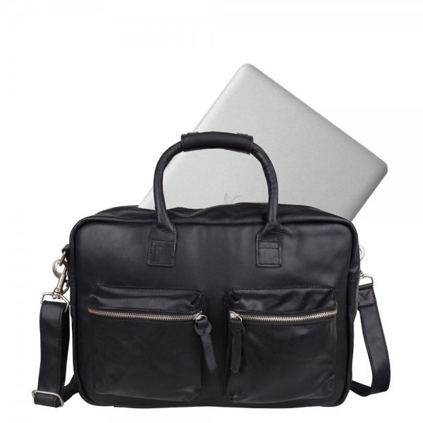 Cowboysbag The College Bag Laptoptas 15.6" black van Leer