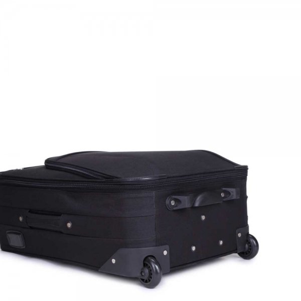 Decent Basic Line 3-delige Kofferset zwart van Nylon
