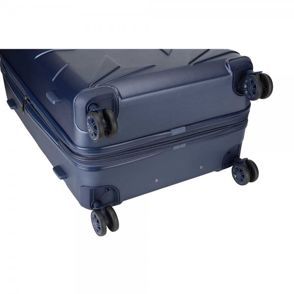 Decent Q-Luxx Trolley 67 deep blue Harde Koffer van ABS