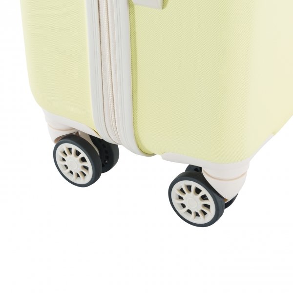 Decent Star-Maxx Trolley 55 pastel yellow Harde Koffer van ABS
