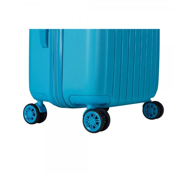 Decent Tranporto One Trolley 55 blauw Harde Koffer