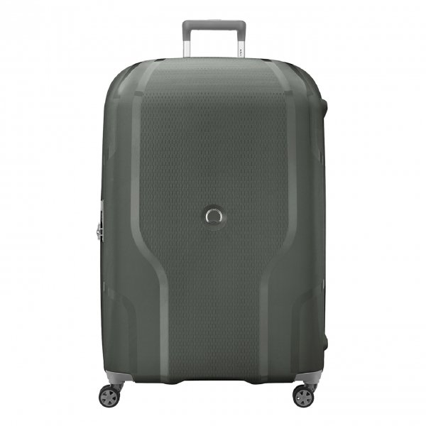 Delsey Clavel 4 Wiel Trolley 83 Expandable army green Harde Koffer