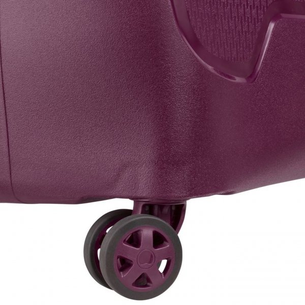 Delsey Moncey 4 Wheel Cabin Trolley 55 purple Harde Koffer van Polypropyleen