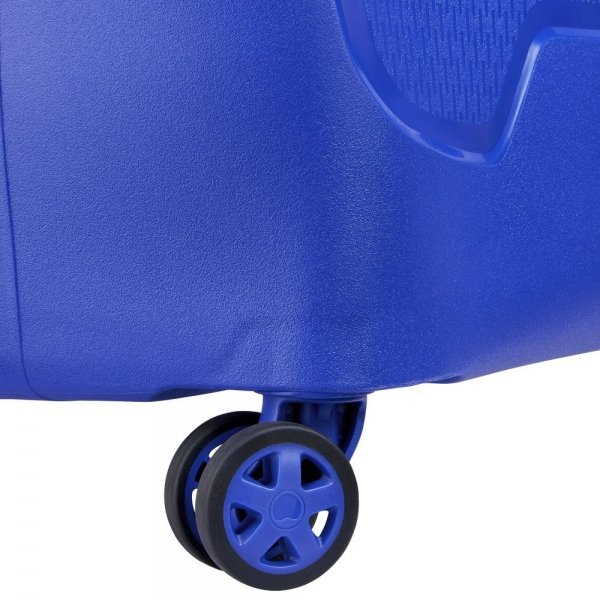 Delsey Moncey 4 Wheel Trolley 70 blue Harde Koffer van Polypropyleen