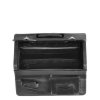 Dermata Business Leather Pilottrolley zwart Handbagage koffer