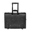 Dermata Business Pilottrolley zwart Handbagage koffer van PU