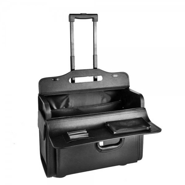 Dermata Business Pilottrolley zwart Handbagage koffer