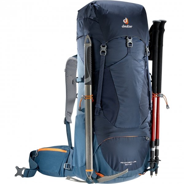 Deuter Aircontact Lite 50 + 10 Backpack navy/arctic backpack van Nylon