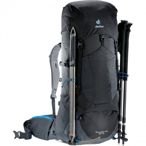 Deuter Aircontact Lite 50+10 Backpack black / graphite backpack van Nylon