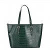 Flora & Co Bags Croco Shopper green Damestas