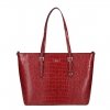 Flora & Co Bags Croco Shopper red Damestas