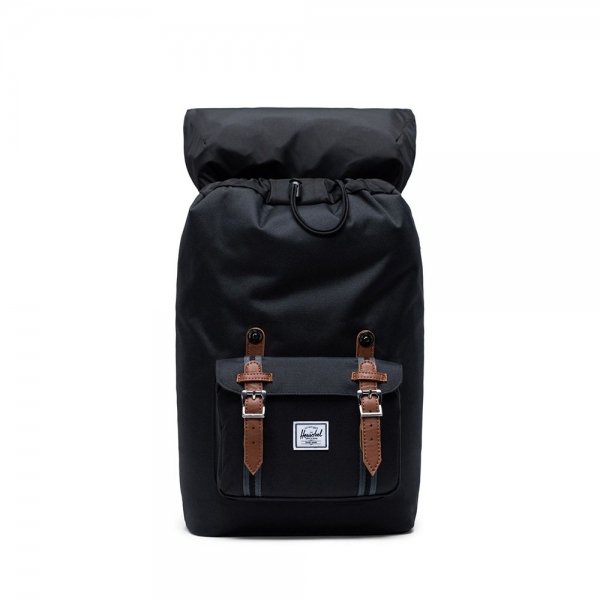 Herschel Supply Co. Little America Mid-Volume Rugzak black/black/tan backpack van Polyester