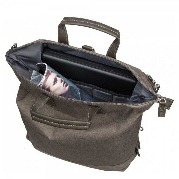Jost Bergen XChange Bag S light grey backpack van Polyester