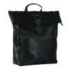 Leonhard Heyden Roma Backpack Rolltop black backpack
