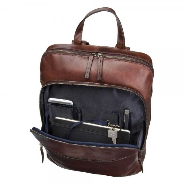 Leonhard Heyden Roma Business Backpack brown backpack
