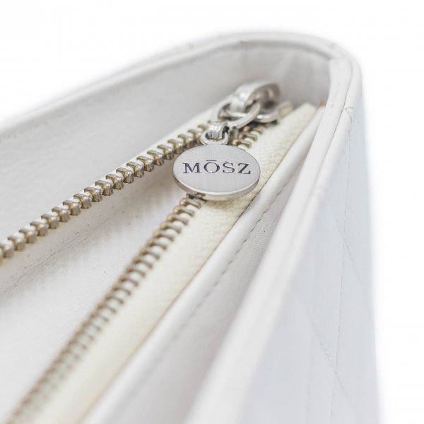 MOSZ Phone Bag Quilted white-off Damestas van Leer