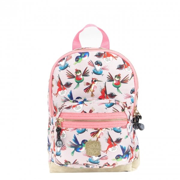 Pick & Pack Birds Backpack S soft pink