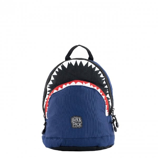 Pick & Pack Shark Shape Backpack S navy Kindertas