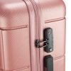Princess Traveller Macau 4 Wiel Trolley L pink Harde Koffer van ABS