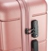 Princess Traveller Macau 4 Wiel Trolley M pink Harde Koffer van ABS