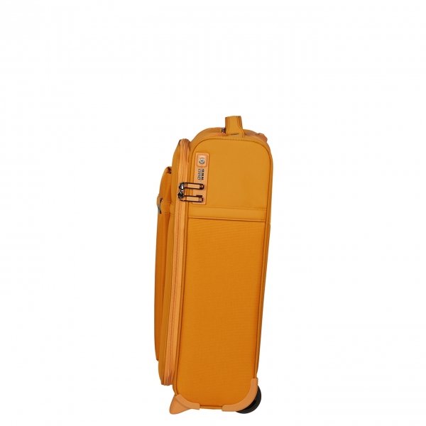 Samsonite Airea Upright 55 Exp Toppocket honey gold Handbagage koffer van Polyester