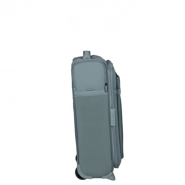 Samsonite Airea Upright 55 Exp Toppocket smoke blue Handbagage koffer van Polyester