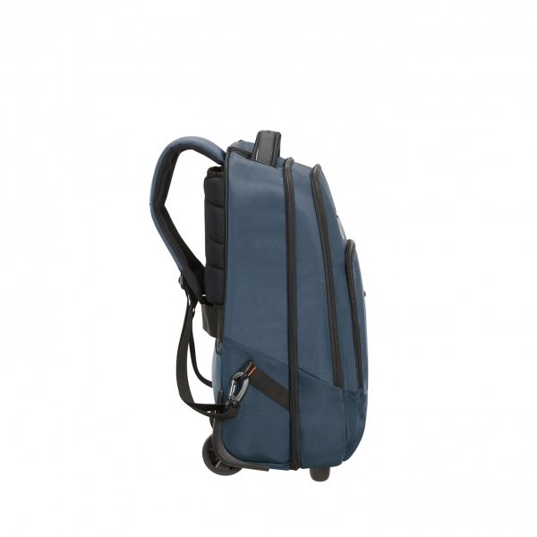 Samsonite Cityscape Evo Laptop Backpack / Wheels 15.6&apos;&apos; blue Handbagage koffer Trolley van Polyester