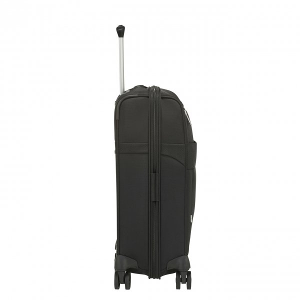 Samsonite Duopack Spinner 55 Exp 2 Frame black Zachte koffer van Polyester