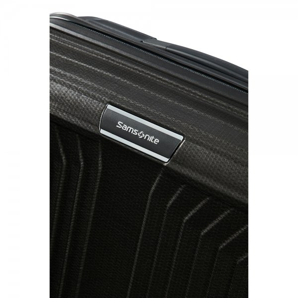 Samsonite Lite-Box Spinner 55 black Harde Koffer van Curv
