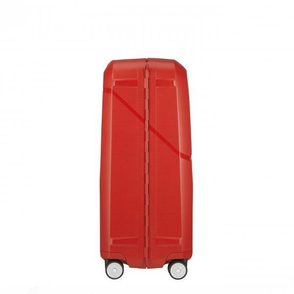 Samsonite Magnum Spinner 75 bright red Harde Koffer van Polypropyleen