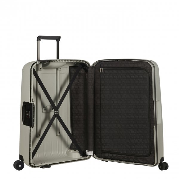 Samsonite S&apos;Cure Eco Spinner 69 green grey Harde Koffer
