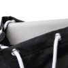 Sandqvist Roald Backpack black with natural leather backpack van Polyester