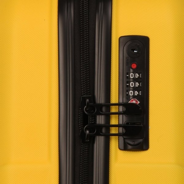 Travelbags Barcelona Handbagage koffer - 55 cm - 2 wielen yellow Harde Koffer