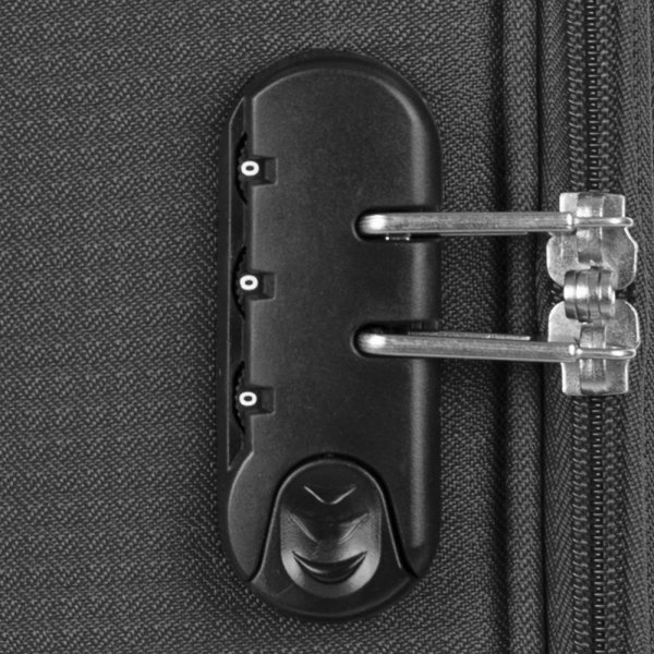 Travelbags Lissabon Handbagage koffer - 55 cm - 2 wielen - dark grey Zachte koffer