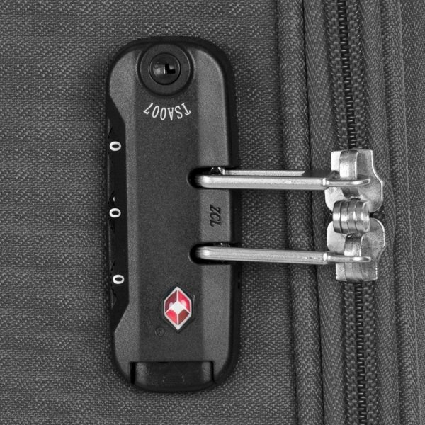 Travelbags Lissabon Kofferset - 3 delig - 55 cm 2 wiel + 67 cm 4 wiel + 77 cm 4 wiel - dark grey