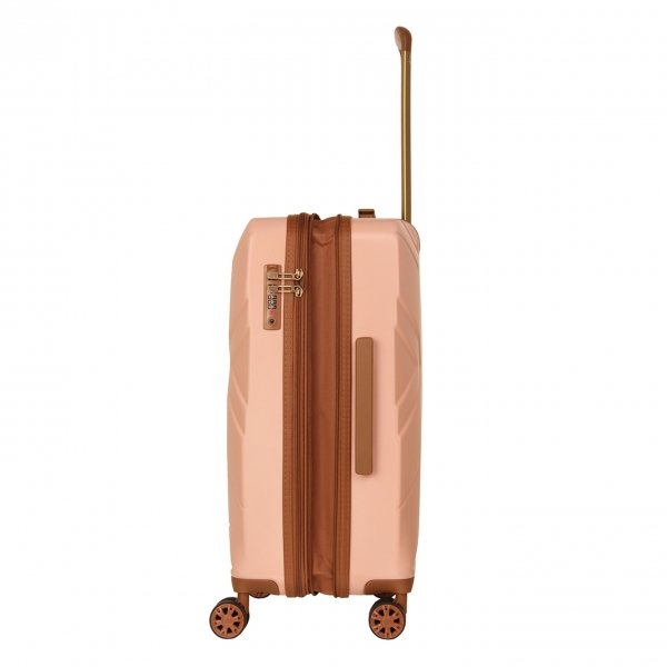 Travelbags Parijs 4 Wheel Trolley 64 pink Harde Koffer van ABS