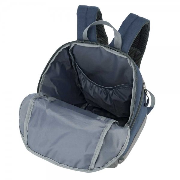Travelite Basics Backpack navy / grey backpack van Nylon
