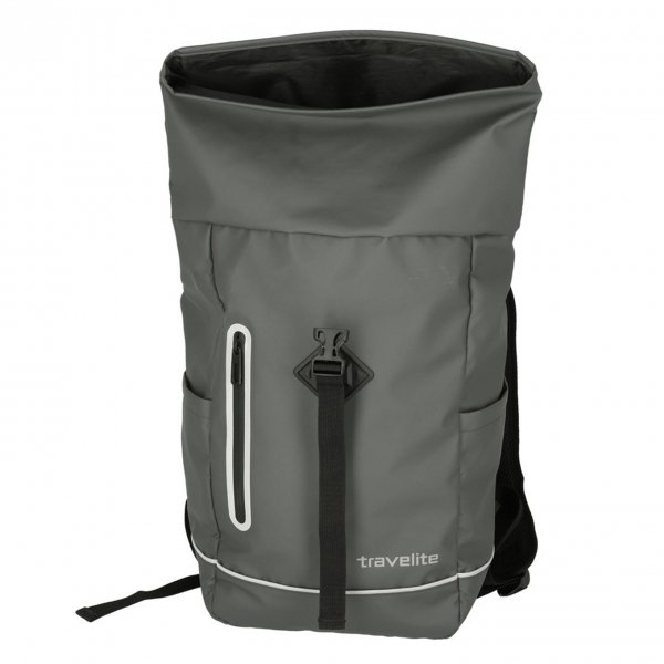 Travelite Basics Roll-Up Backpack anthrazit Rugzak van Polyester
