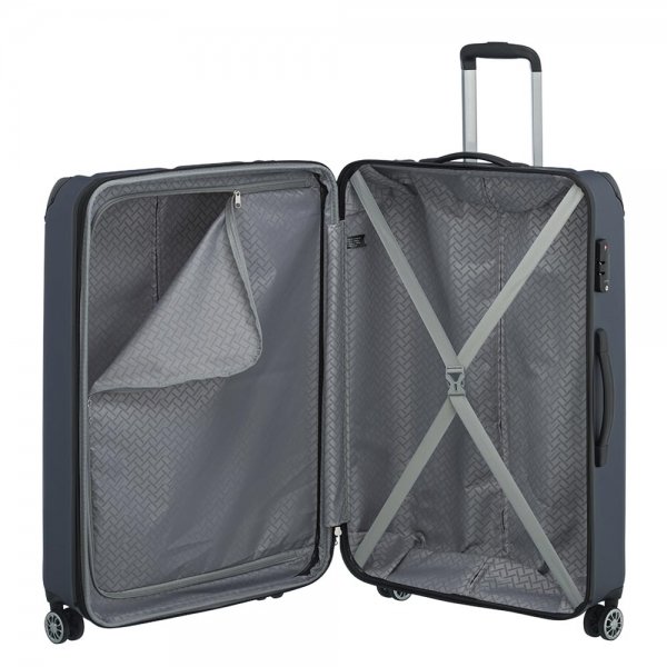 Travelite City 4 Wiel Trolley L Expandable navy Harde Koffer