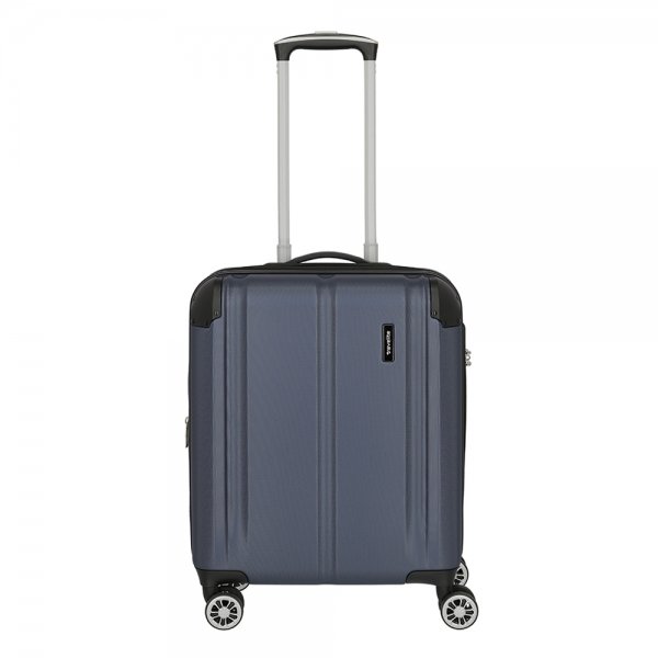 Travelite City 4 Wiel Trolley S Expandable navy Harde Koffer
