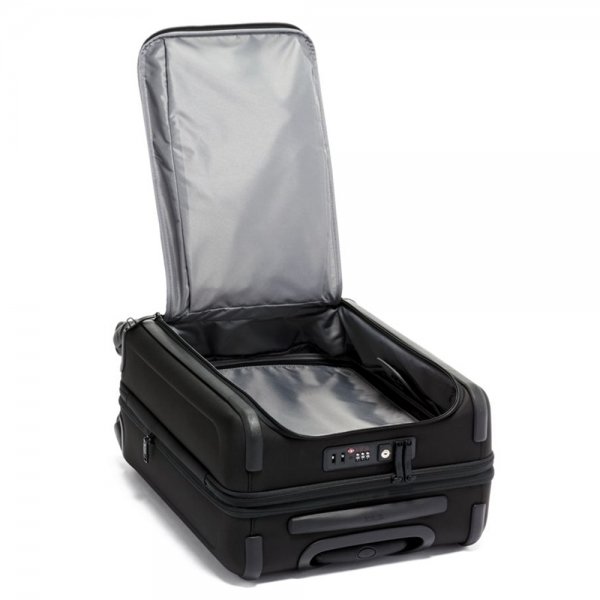 Tumi Alpha Continental Dual Access 4 Wheeled Carry-On black Zachte koffer van Nylon