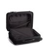 Tumi V4 International Expandable Carry-On black Harde Koffer van Polycarbonaat